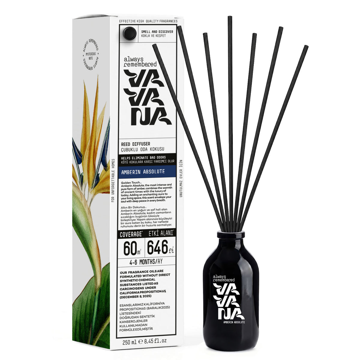 Reed Diffuser 250 ml - Amberin Absolute