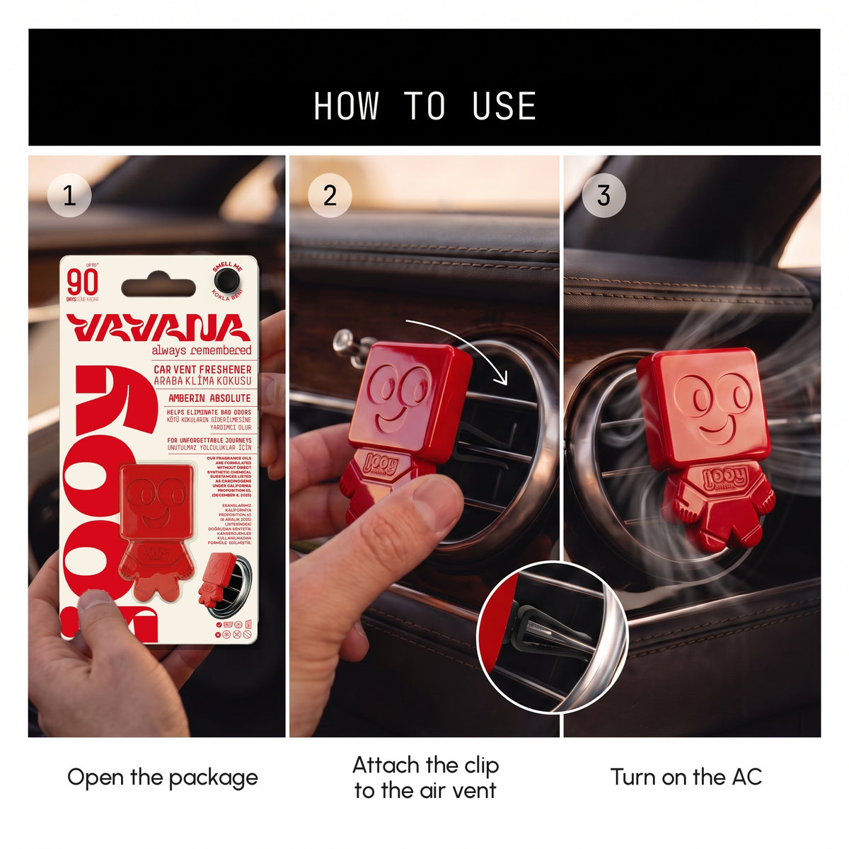 JOOY Car Air Freshener - Amberin Absolute