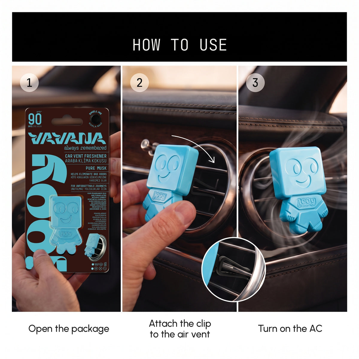 JOOY Car Air Freshener - Pure Musk
