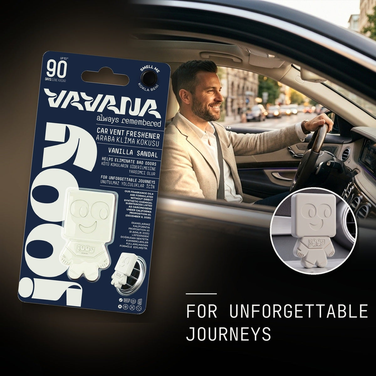 JOOY Car Air Freshener - Vanilla Sandal