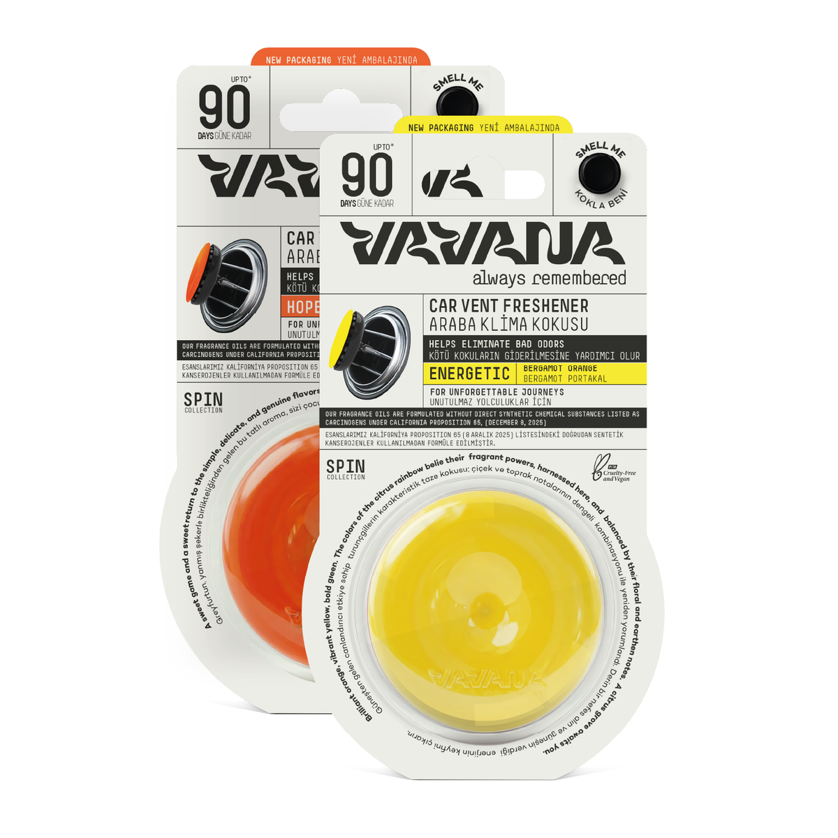 SPIN Car Air Freshener 2-Pack - Hopeful | Energetic