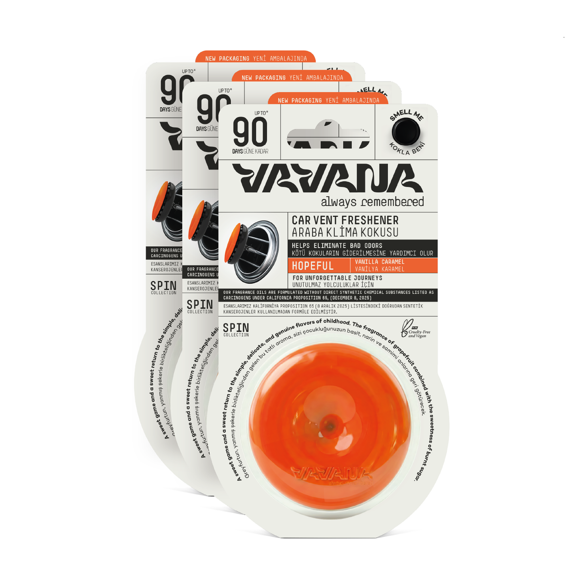 SPIN Car Air Freshener 3-Pack - Hopeful