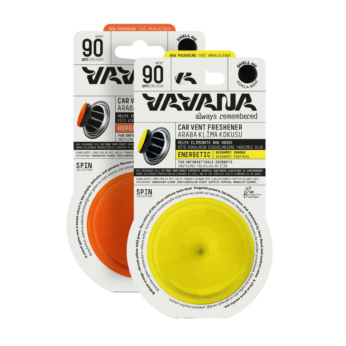 SPIN Car Air Freshener 2-Pack - Hopeful | Energetic