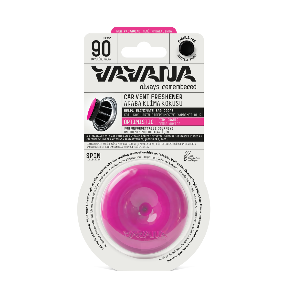 SPIN Car Air Freshener - Optimistic