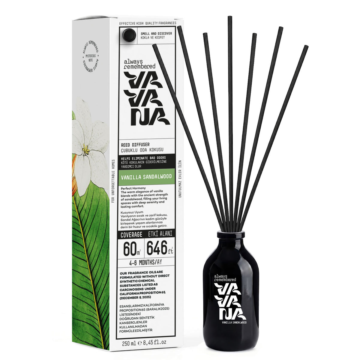 Reed Diffuser 250 ml - Vanilla Sandal