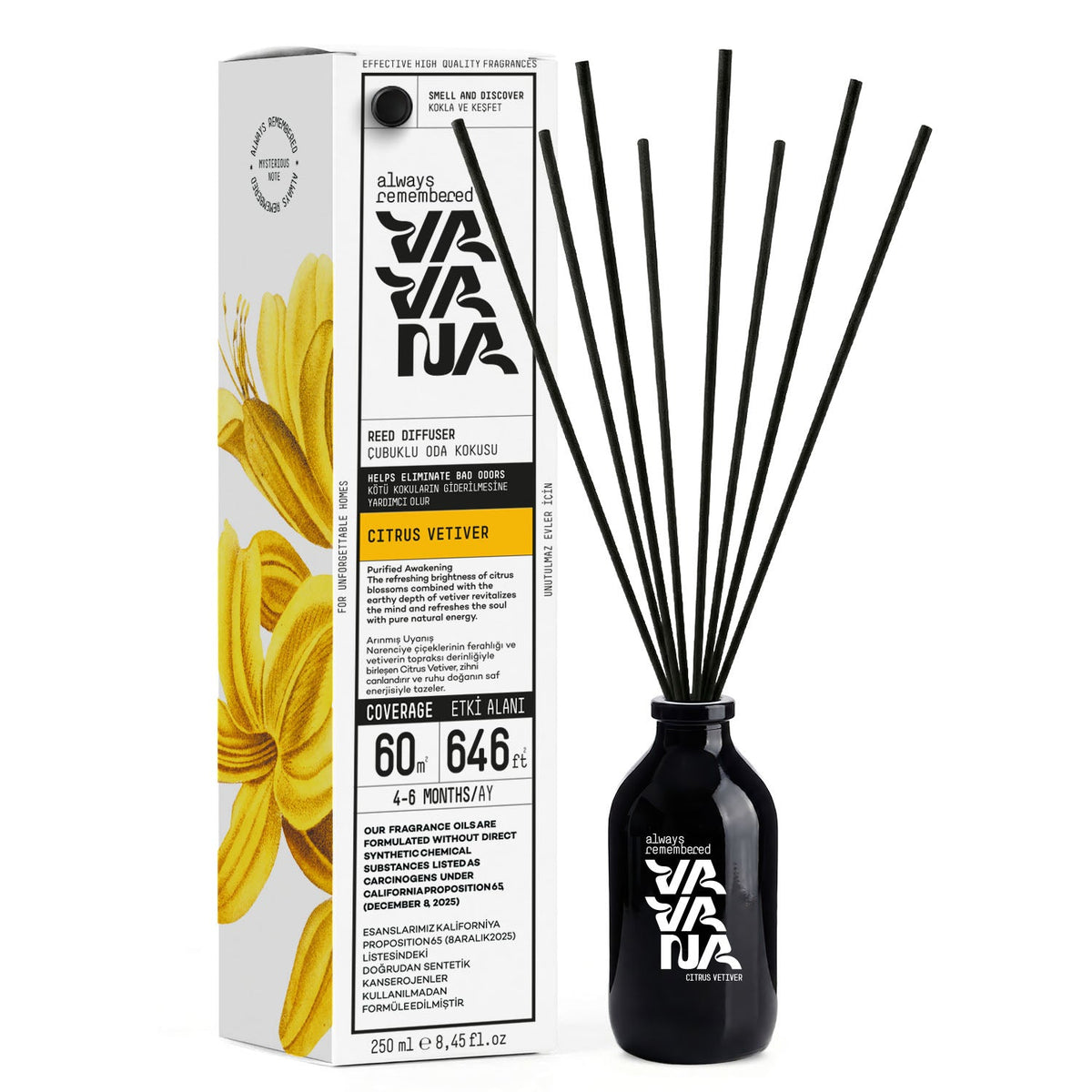Reed Diffuser 250 ml - Citrus Vetiver
