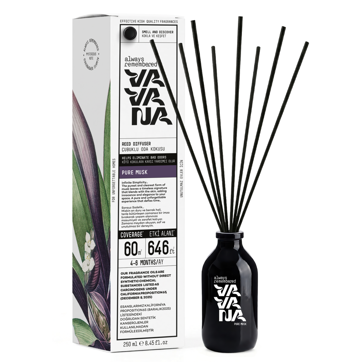 Reed Diffuser 250 ml - Pure Musk