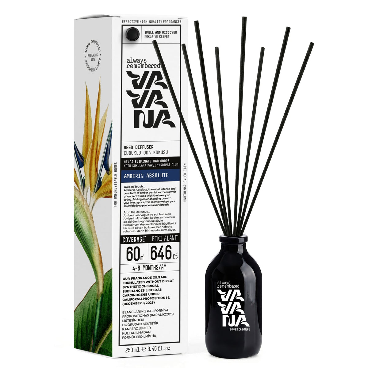 Reed Diffuser 250 ml - Amberin Absolute