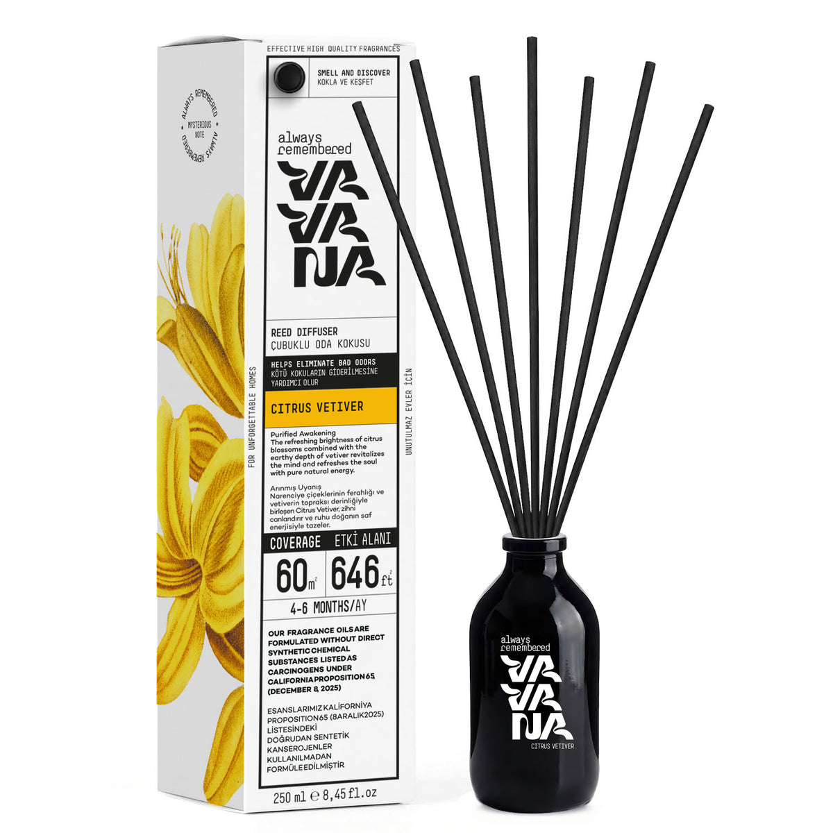 Reed Diffuser 250 ml - Citrus Vetiver