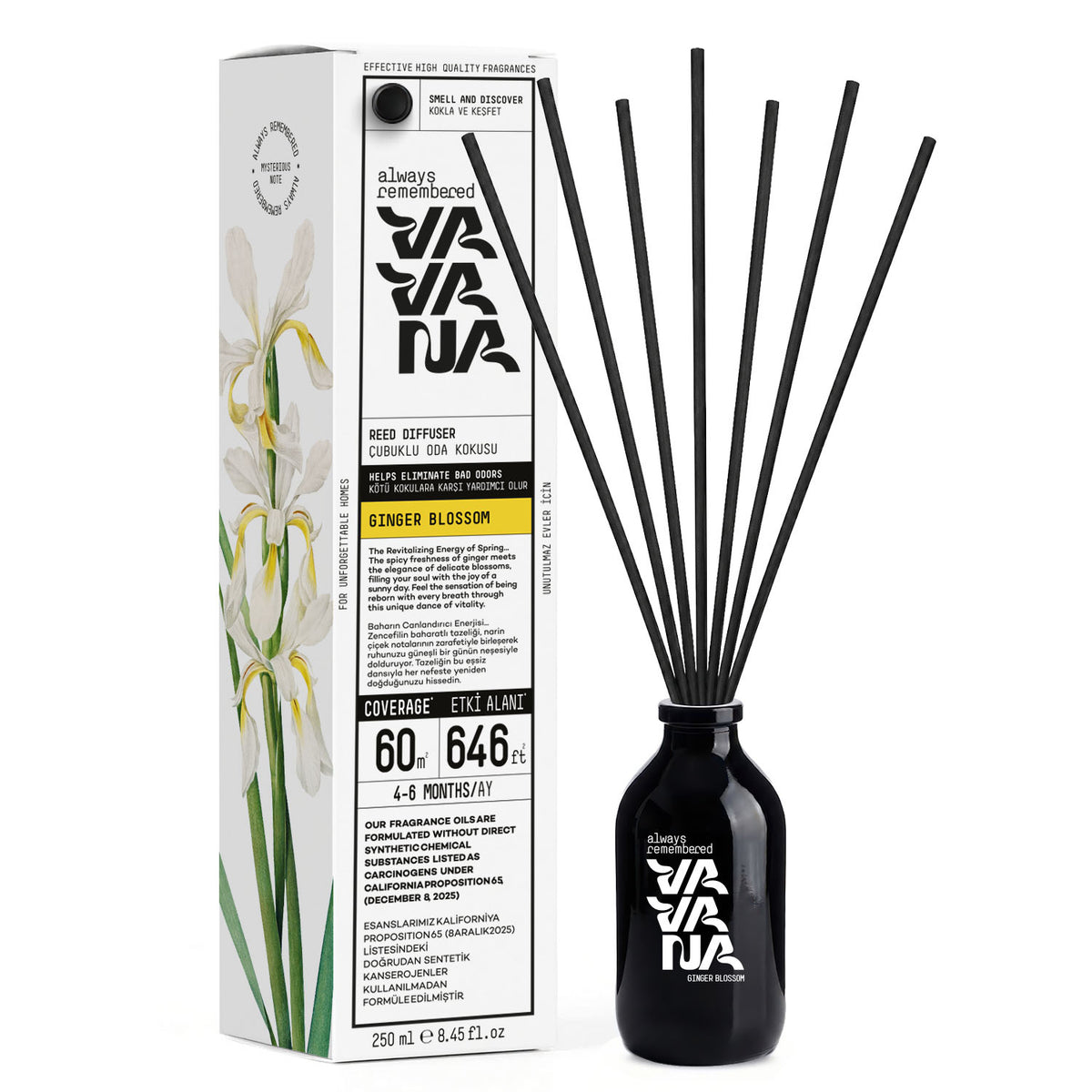 Reed Diffuser 250 ml - Ginger Blossom