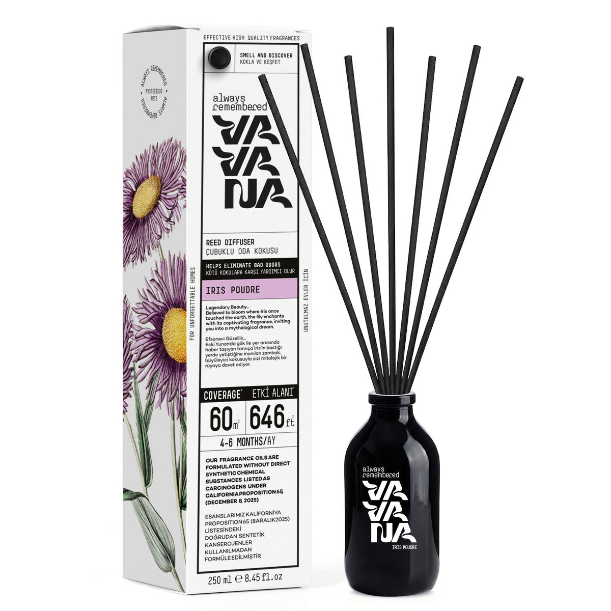 Reed Diffuser 250 ml - Iris Poudre