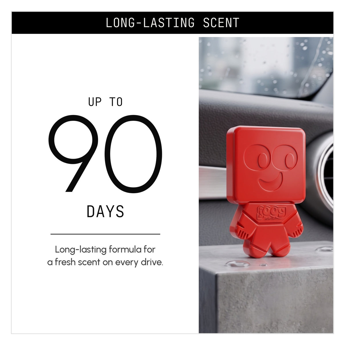 Lasts up to 90 days