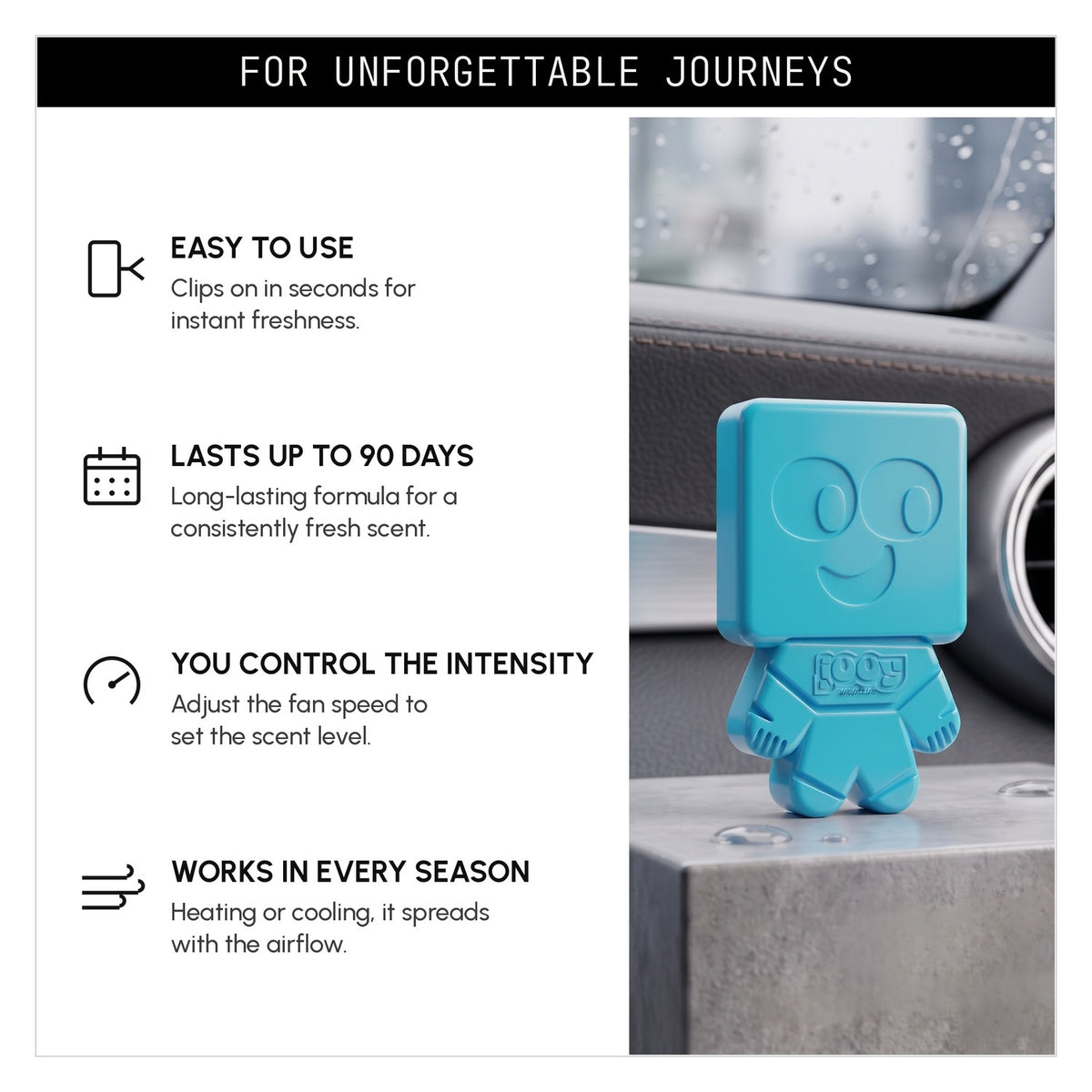 JOOY Car Air Freshener 6-Pack - Pure Musk