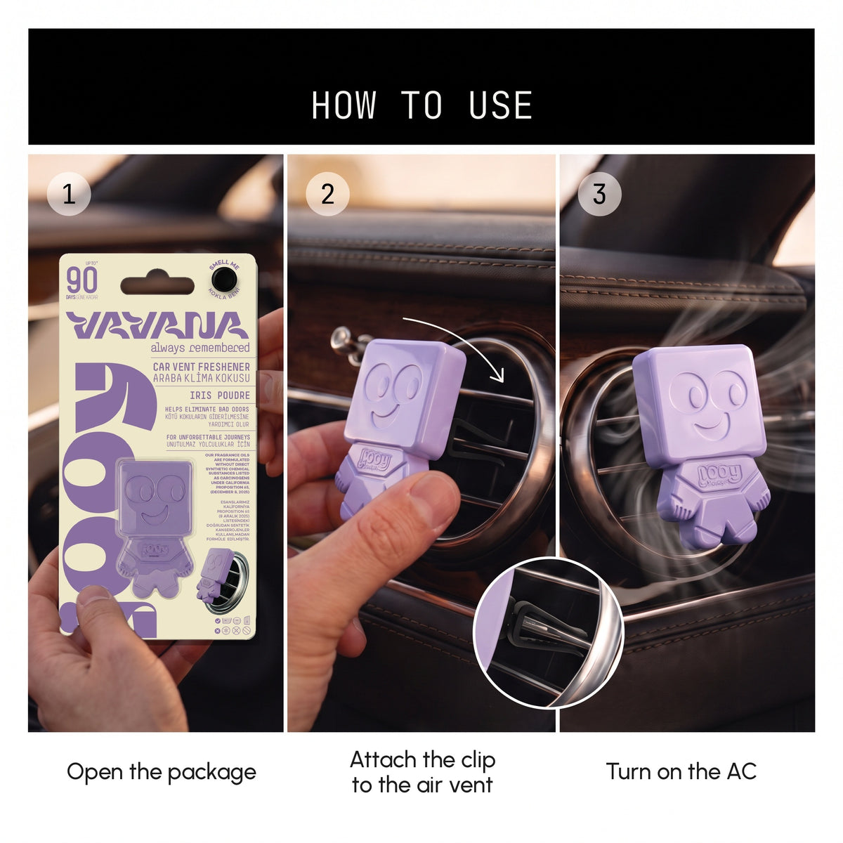 JOOY Car Air Freshener - Iris Poudre