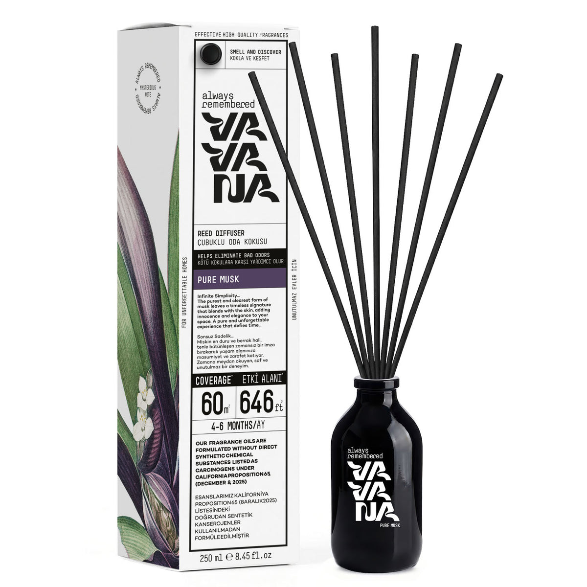 Reed Diffuser 250 ml - Pure Musk