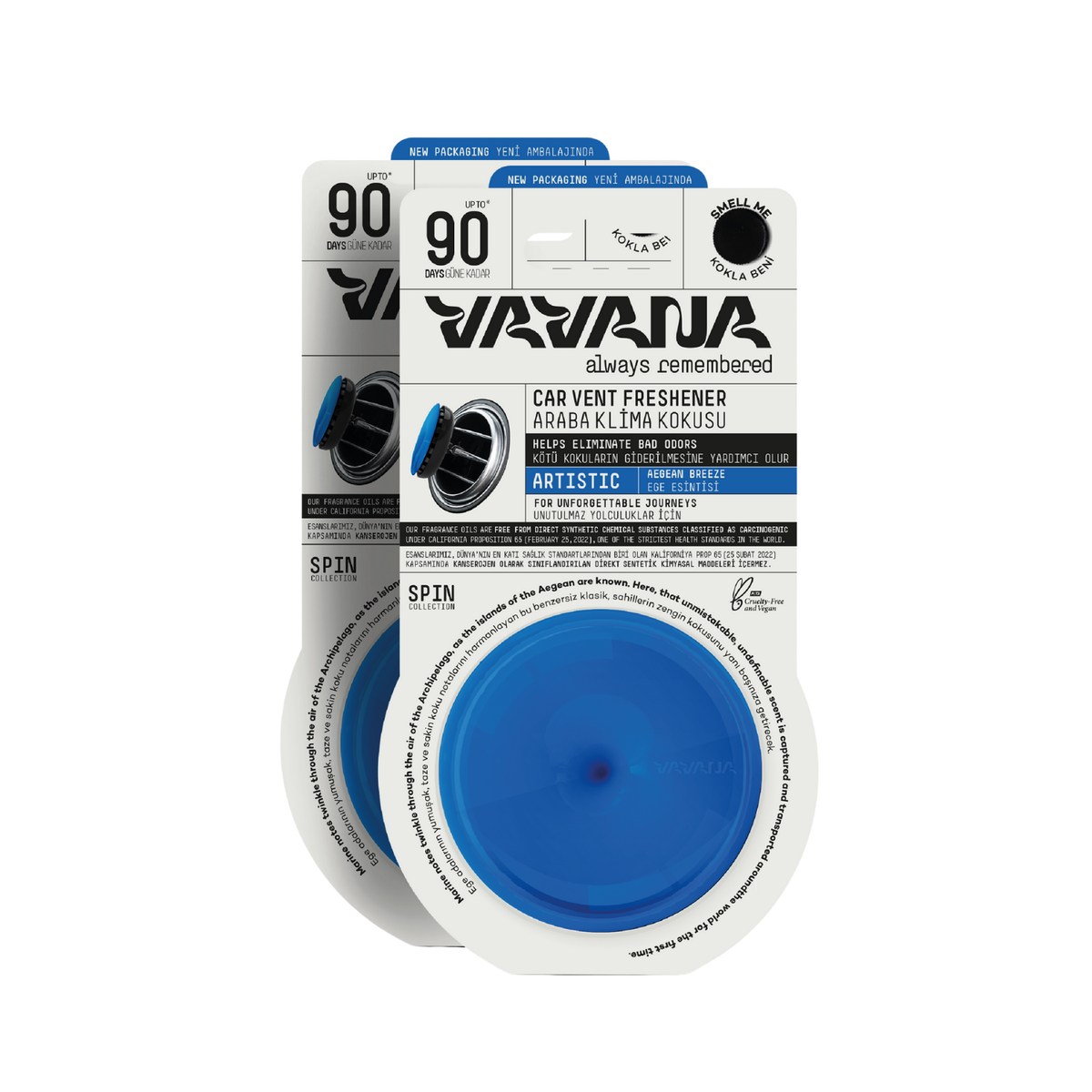 SPIN Car Air Freshener 2-Pack - Artistic