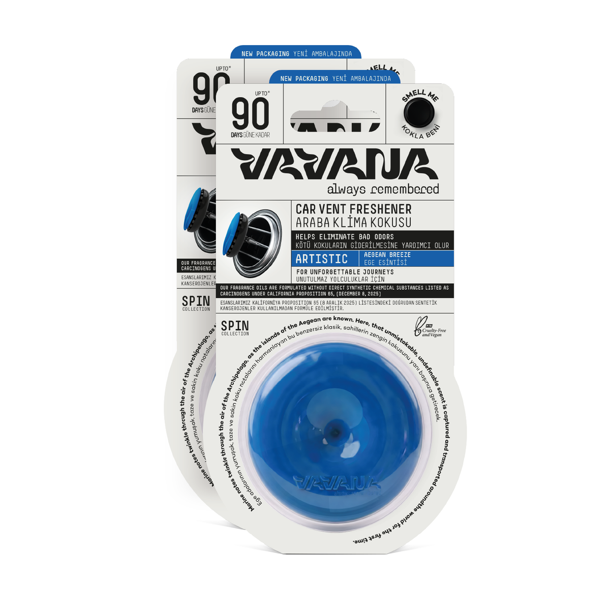 SPIN Car Air Freshener 2-Pack - Artistic