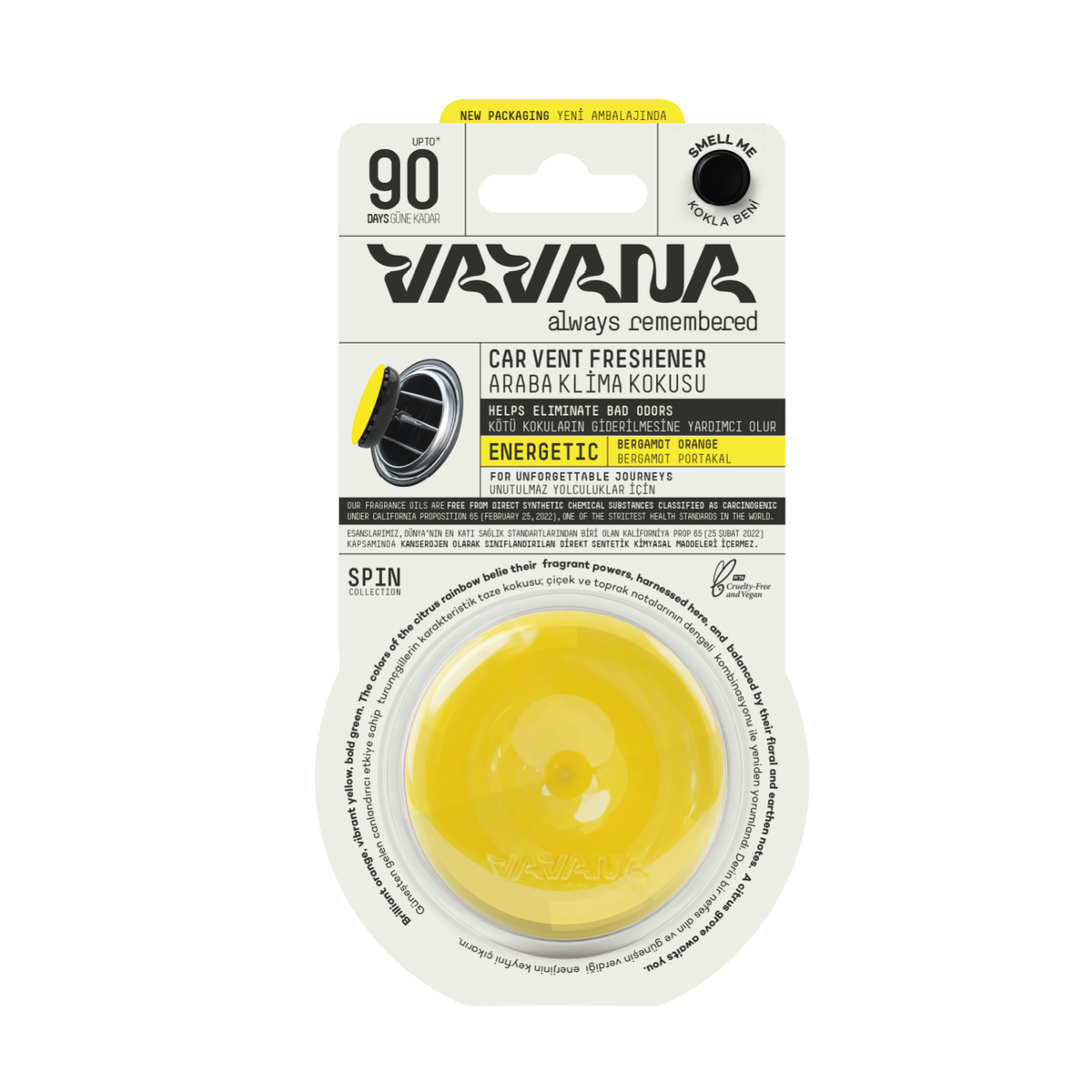 SPIN Car Air Freshener - Energetic