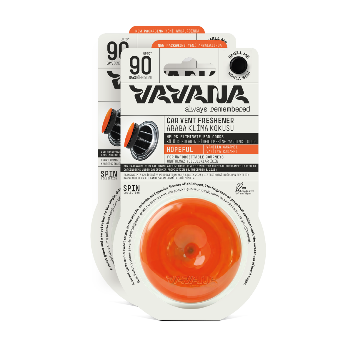 SPIN Car Air Freshener 2-Pack - Hopeful