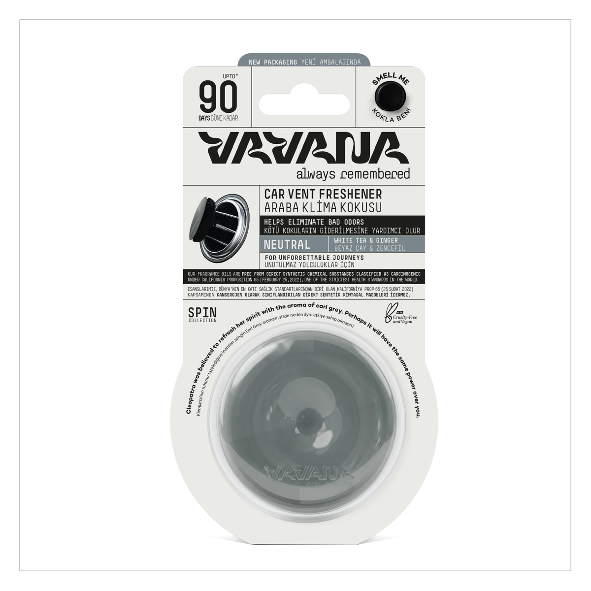SPIN Car Air Freshener - Neutral