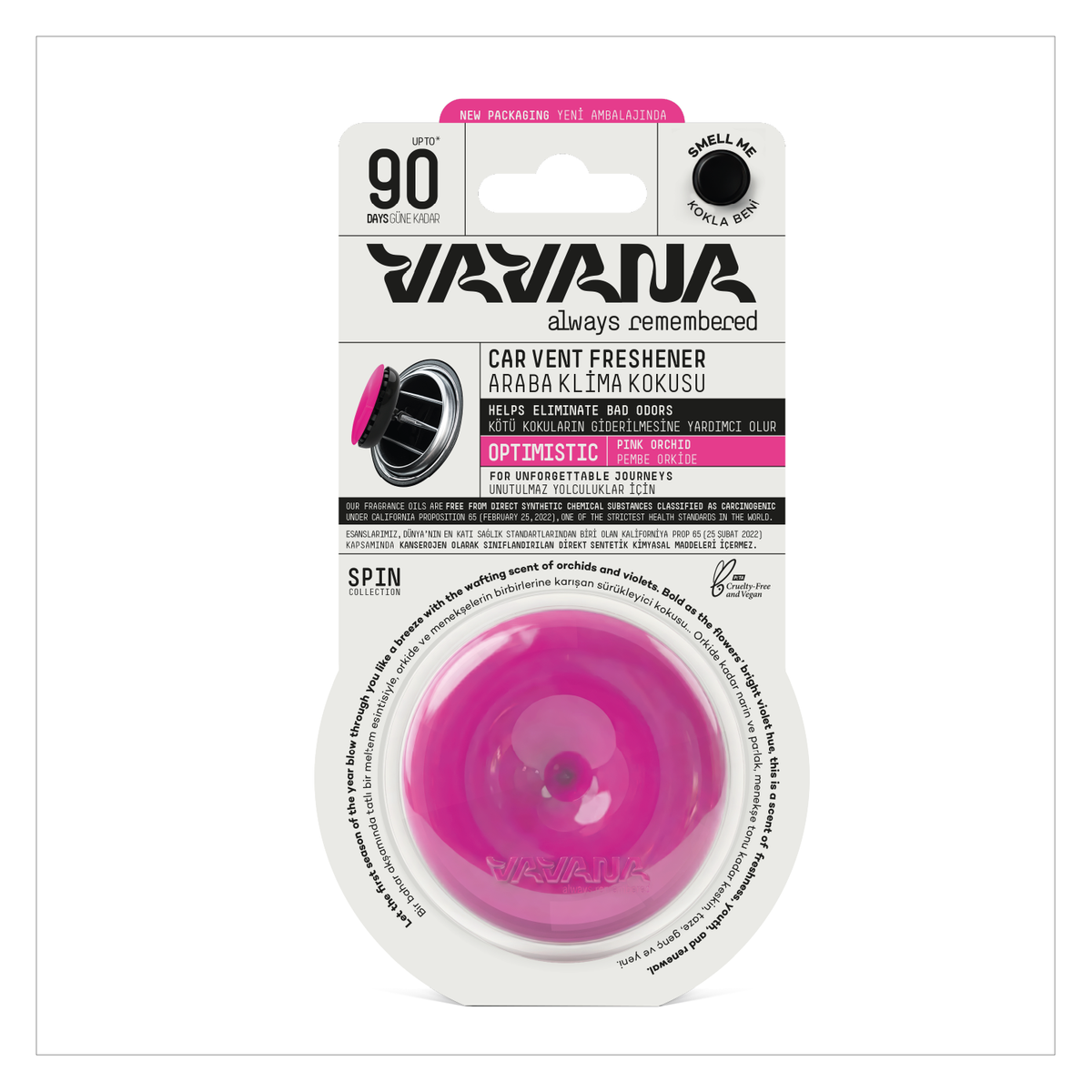 SPIN Car Air Freshener - Optimistic