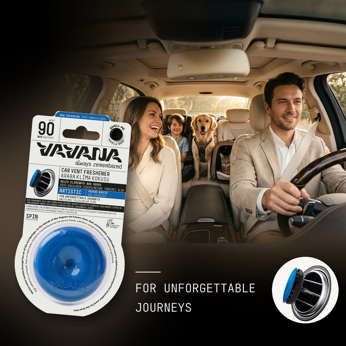 SPIN Car Air Freshener - Artistic