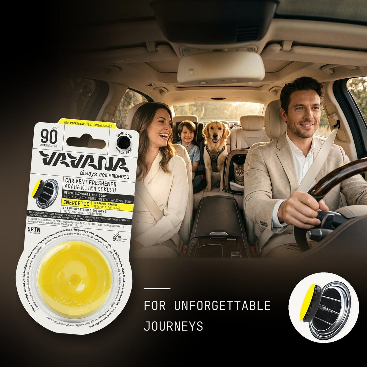 SPIN Car Air Freshener - Energetic