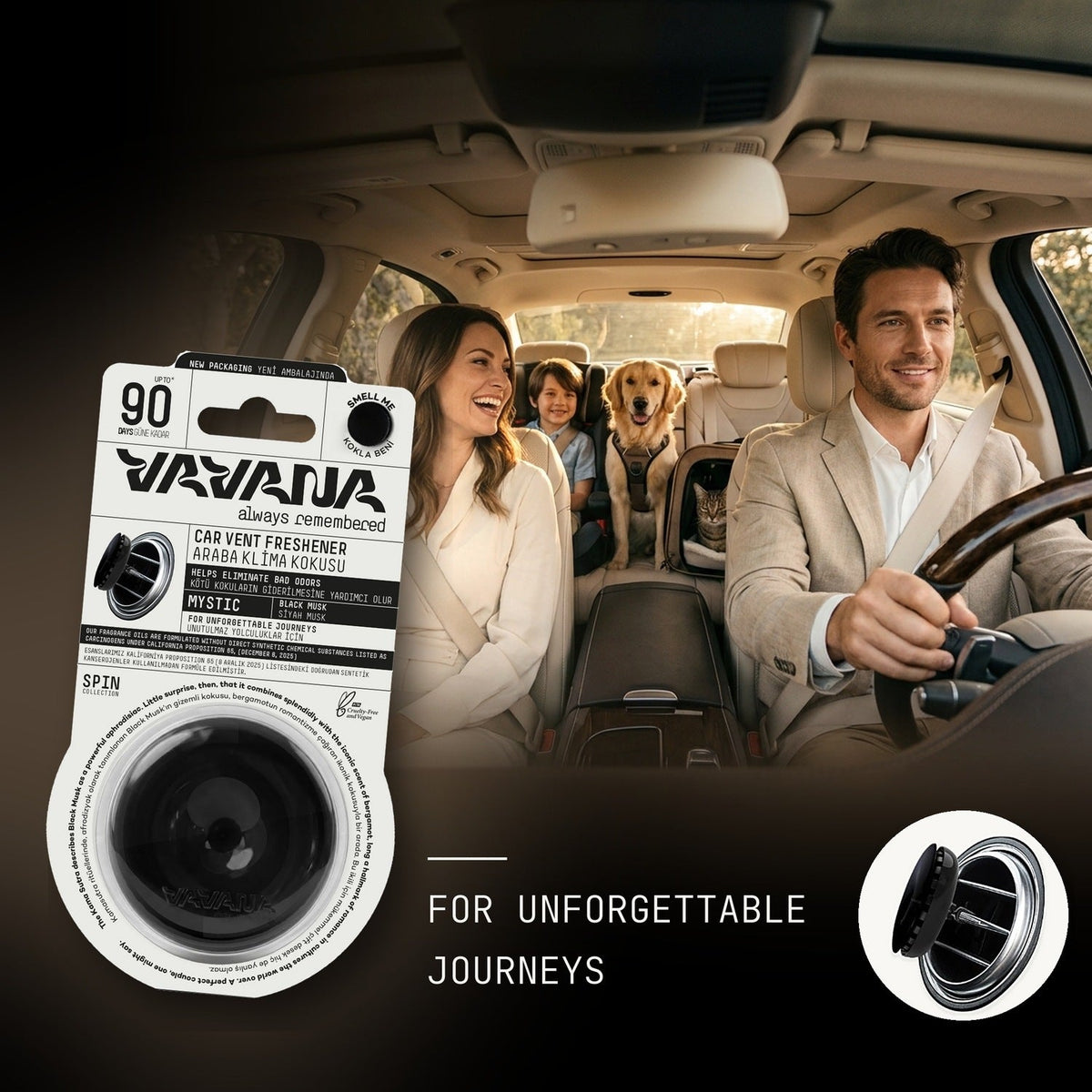 SPIN Car Air Freshener - Mystic