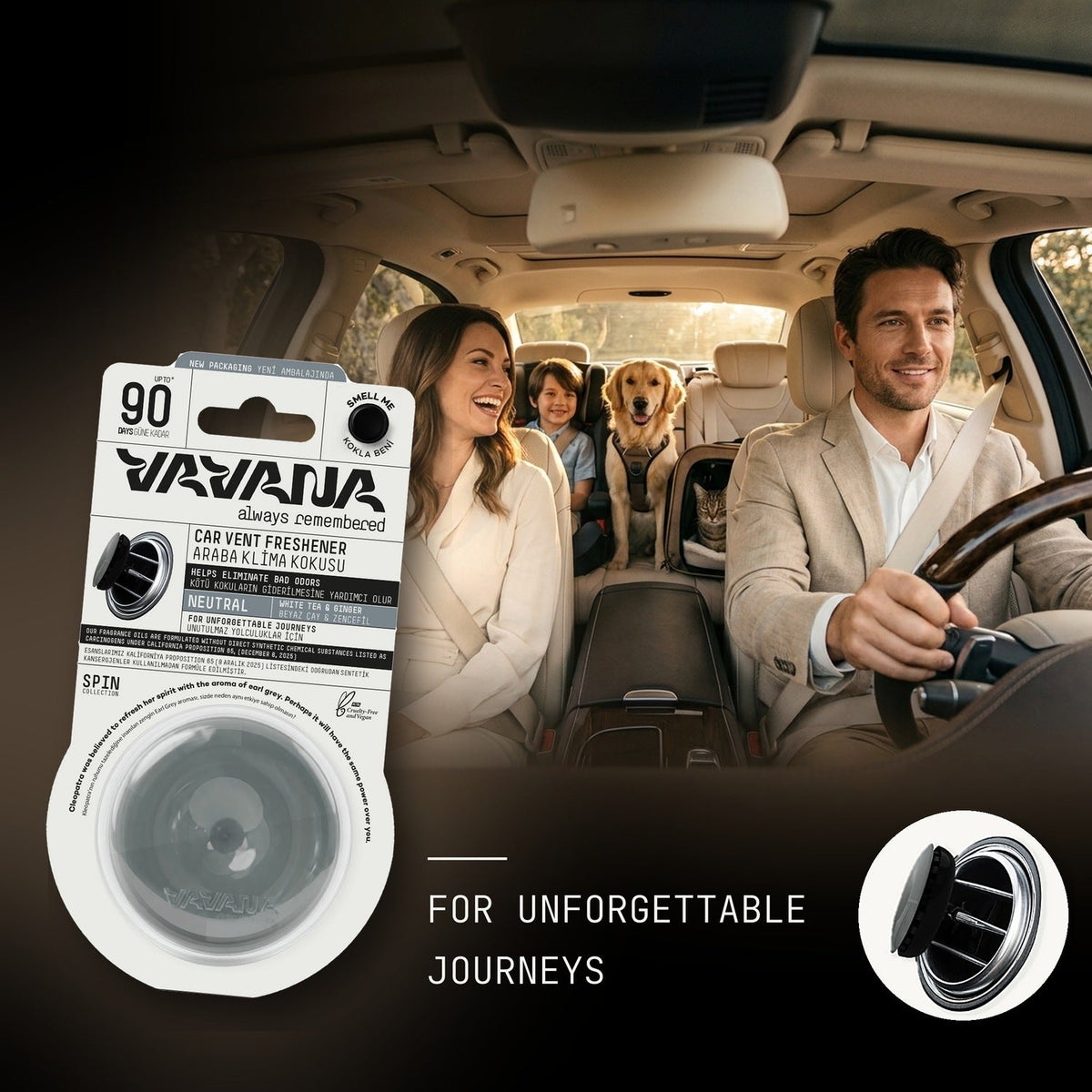SPIN Car Air Freshener - Neutral