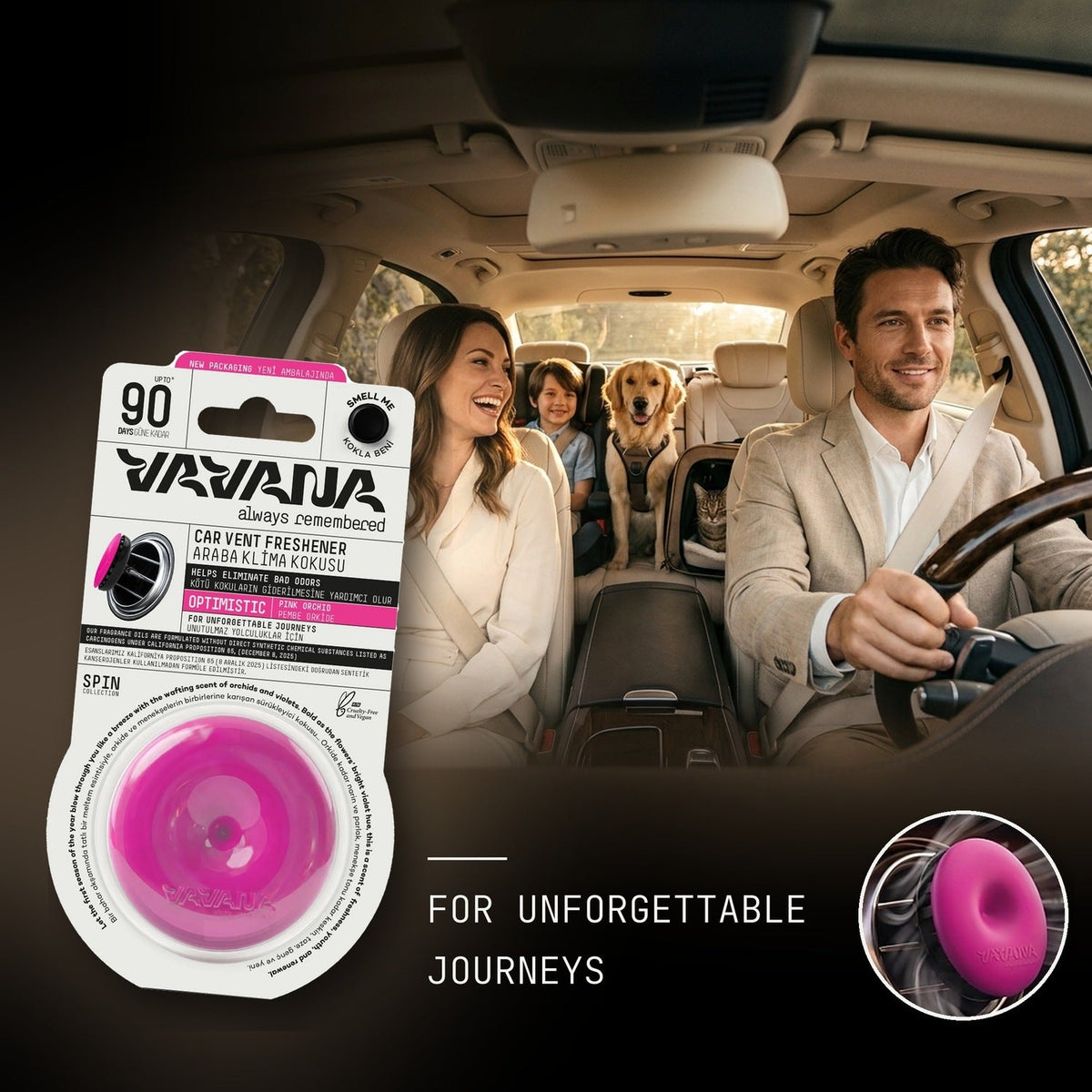 SPIN Car Air Freshener 6-Pack - Optimistic