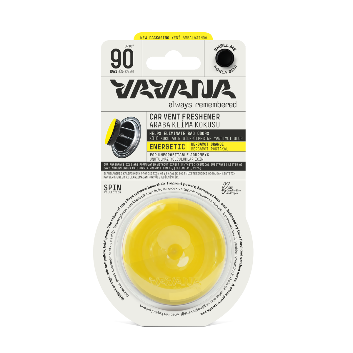 SPIN Car Air Freshener - Energetic