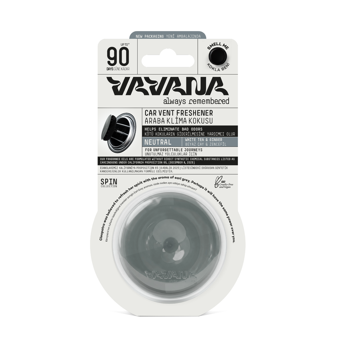 SPIN Car Air Freshener - Neutral