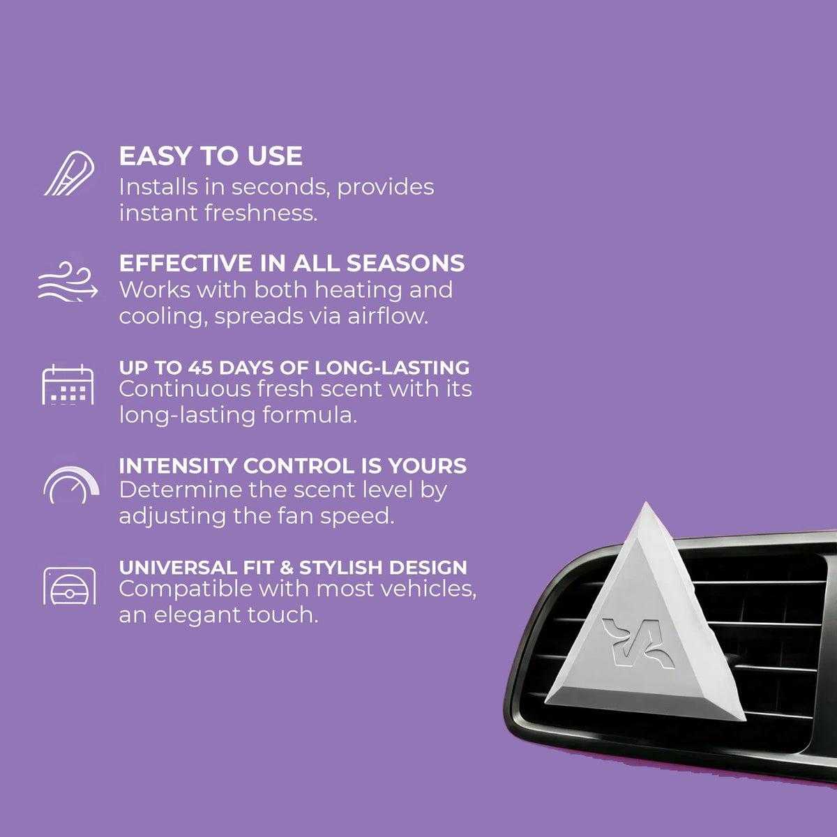 TRIO Car Air Freshener - Velvet Lavender