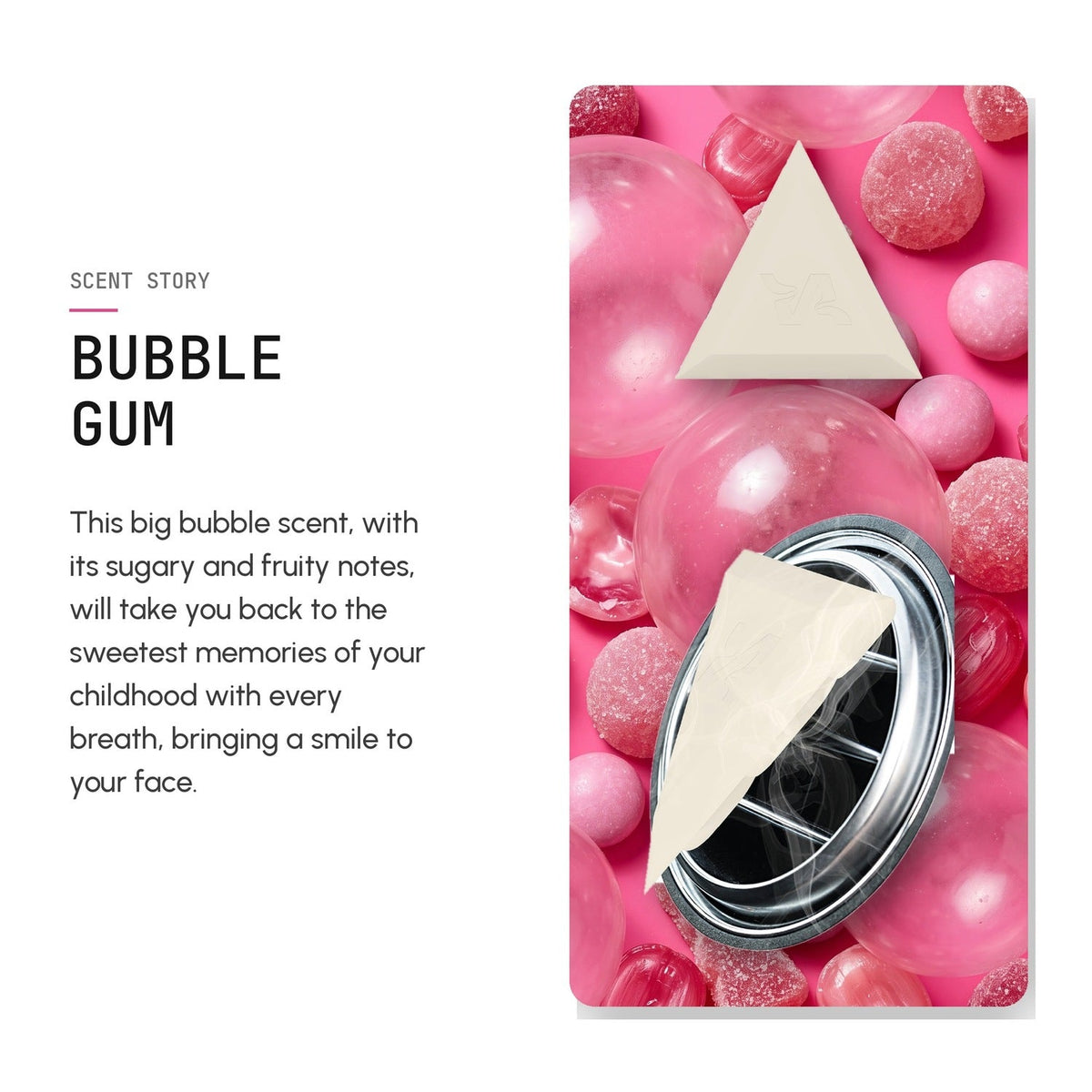 TRIO Car Air Freshener - Bubble Gum