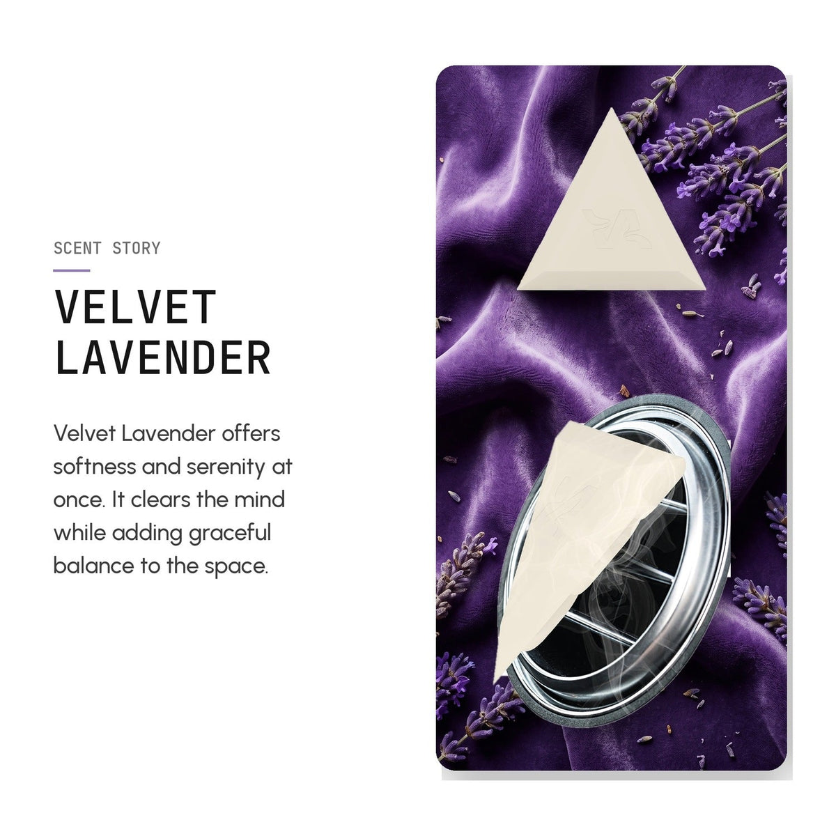 TRIO Car Air Freshener - Velvet Lavender