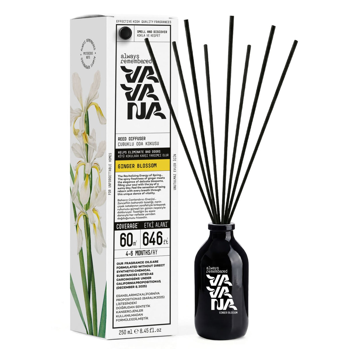 Reed Diffuser 250 ml - Ginger Blossom